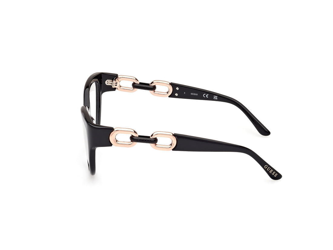 Lunettes de vue guess gu50182 001 unisex taille 55mm - Vue détaillée