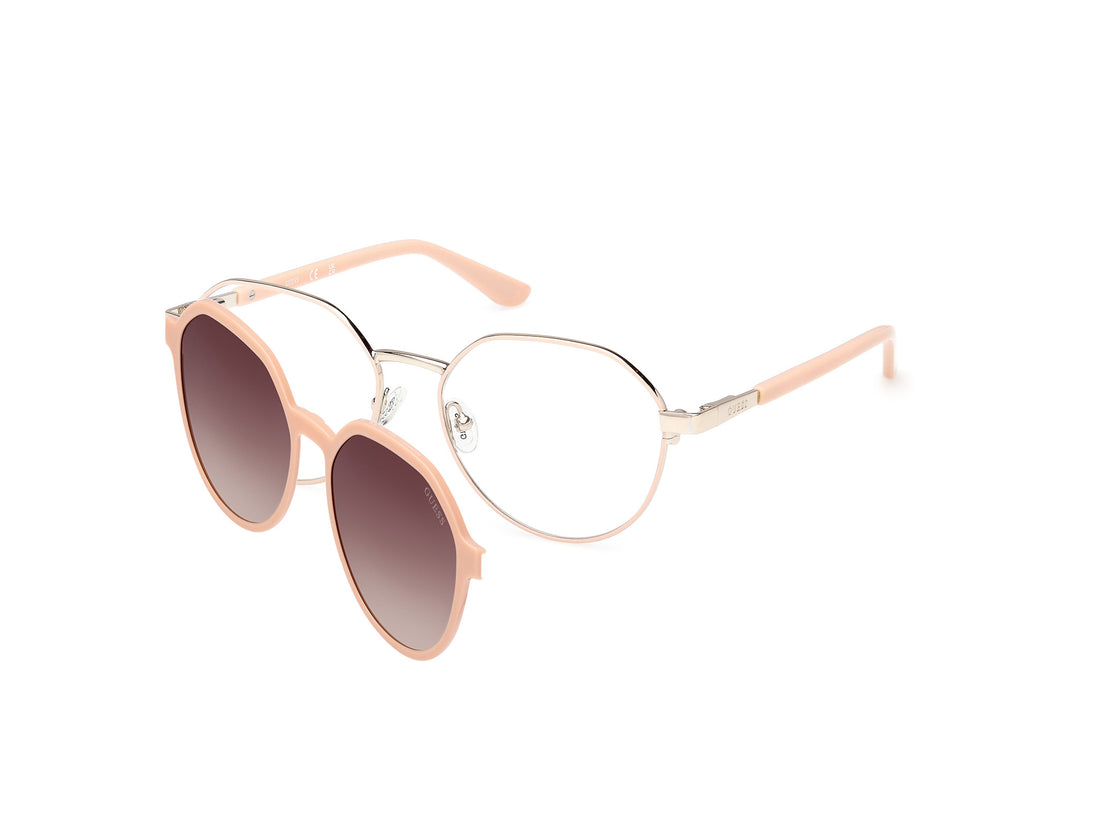 Brillen guess gu50221 058 beige geometric femenino größe 54mm - Hauptansicht