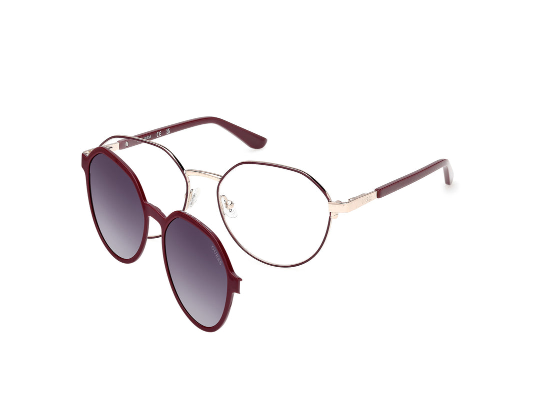 Brillen guess gu50221 070 burdeos geometric femenino größe 54mm - Hauptansicht