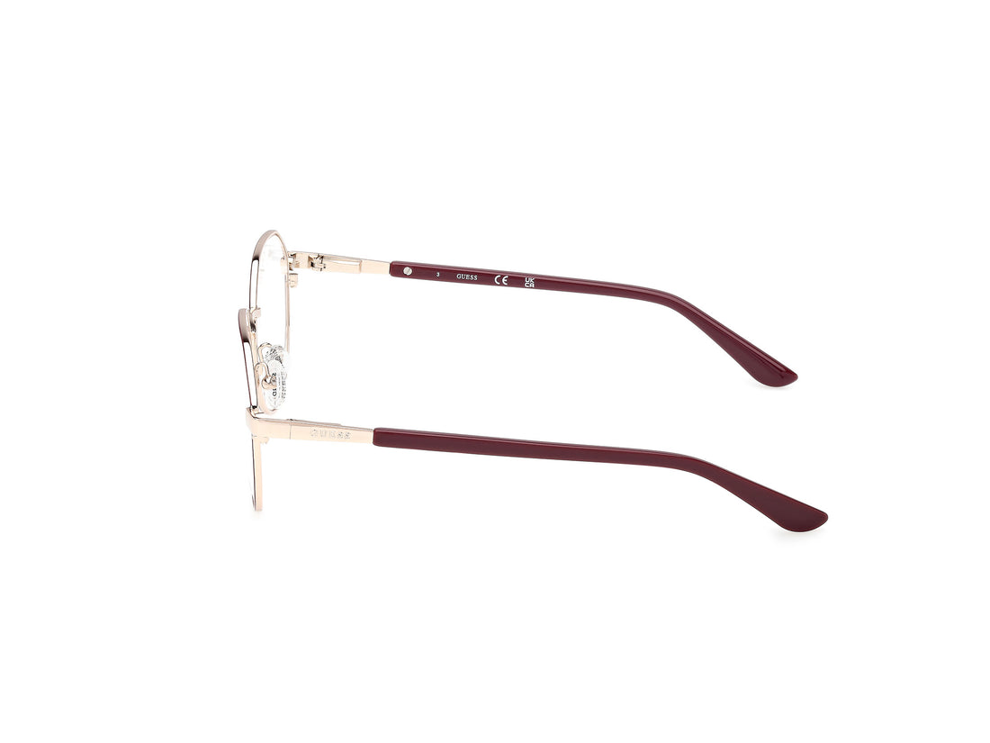 Brillen guess gu50221 070 burdeos geometric femenino größe 54mm - Detailansicht