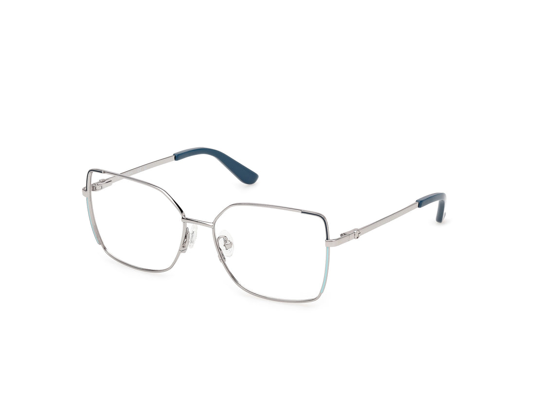 Prescription glasses guess gu50223 010 square femenino size 57mm - Main view