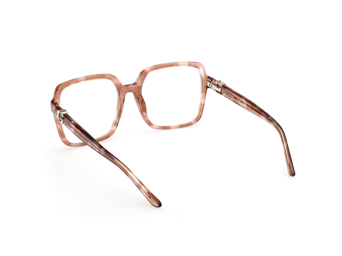 Lunettes de vue guess gu50228 059 beige square femenino taille 56mm - Vue détaillée