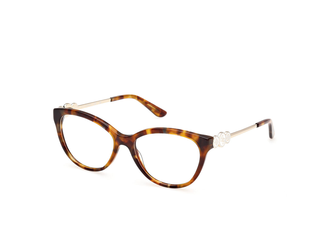 Prescription glasses guess gu50230 053 havana cat eye femenino size 53mm - Main view
