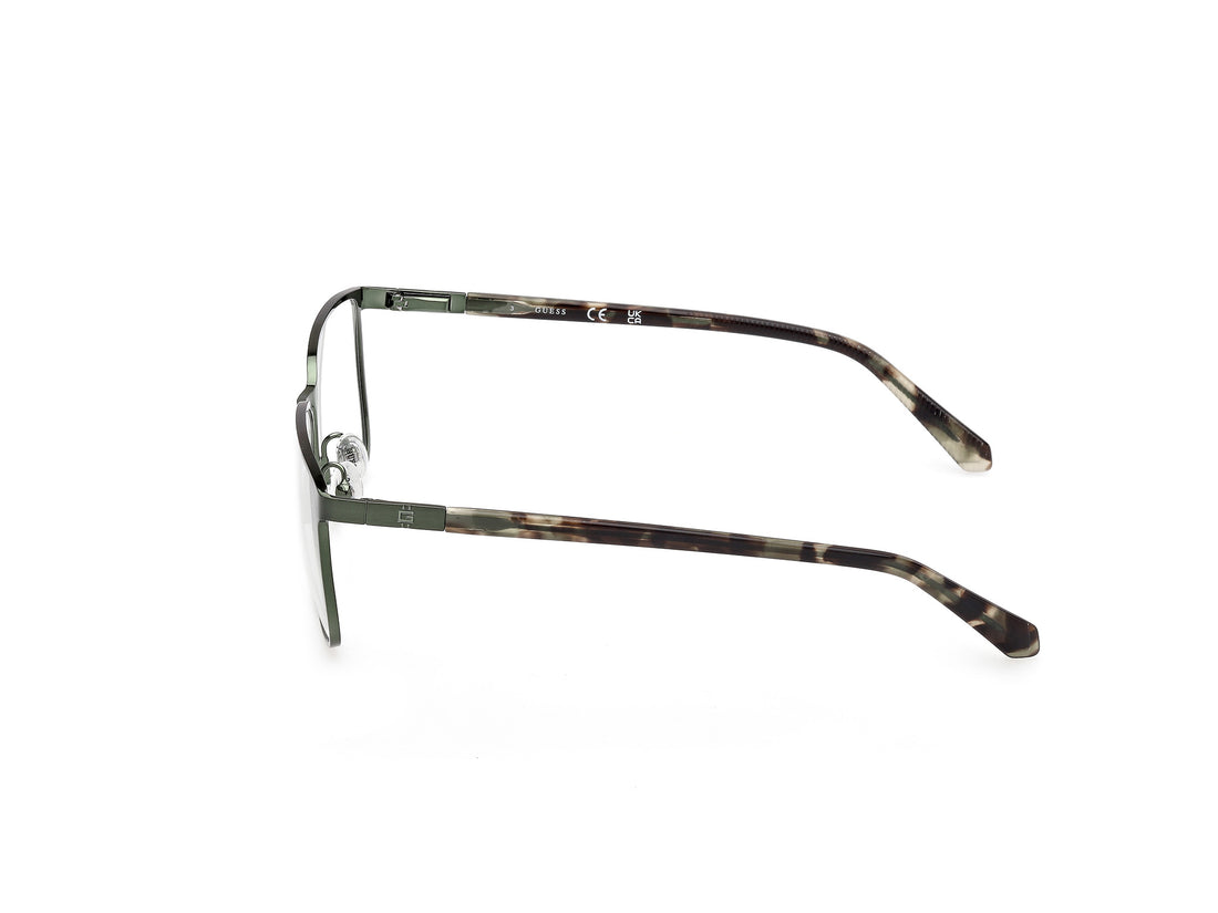 Occhiali da vista guess gu50243 097 verde square masculino taglia 58mm - Vista dettagliata