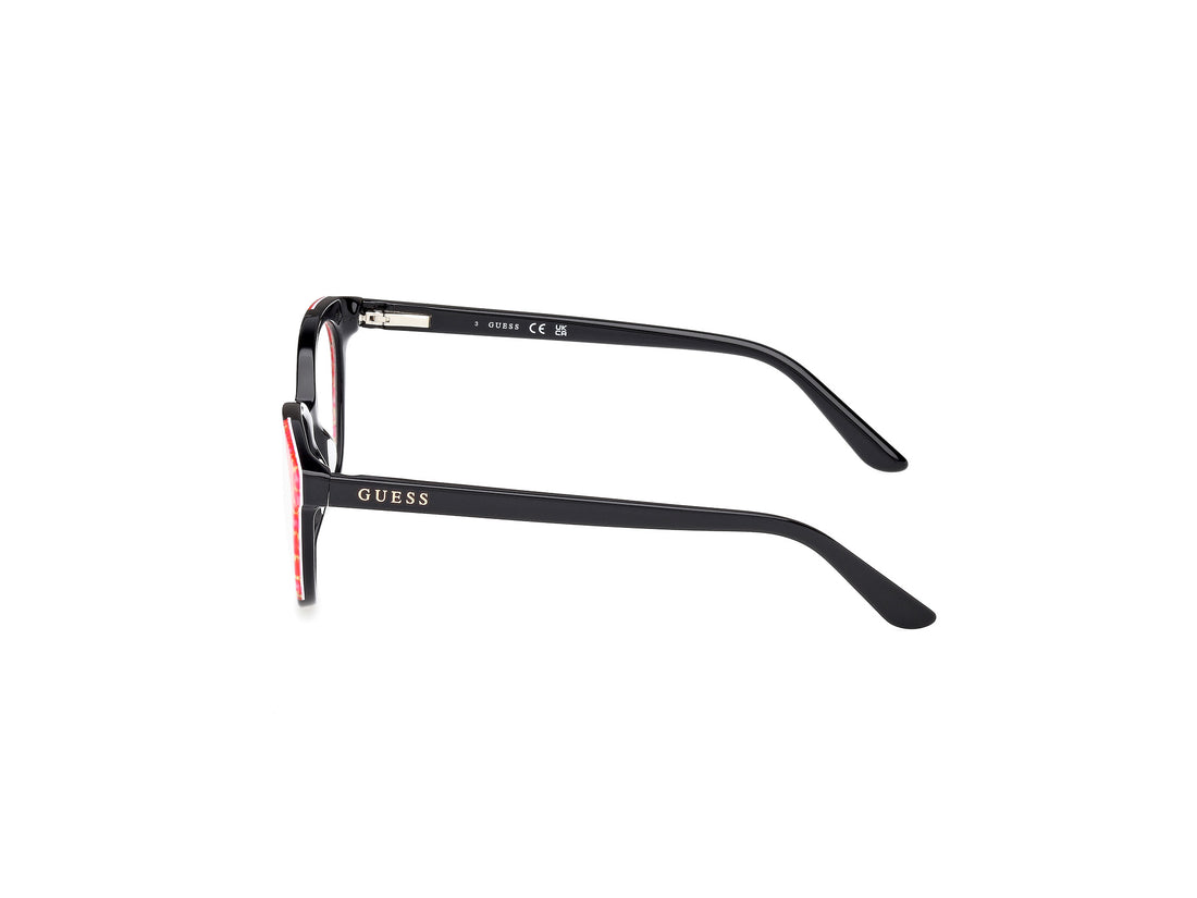 Occhiali da vista guess gu50267 005 negro round femenino taglia 46mm - Vista dettagliata