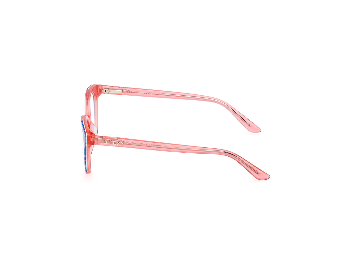 Occhiali da vista guess gu50267 074 rosa round femenino taglia 46mm - Vista dettagliata