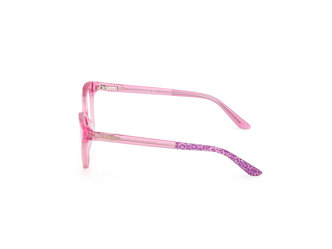 Occhiali da vista guess gu50267 075 rosa round femenino taglia 46mm - Vista dettagliata