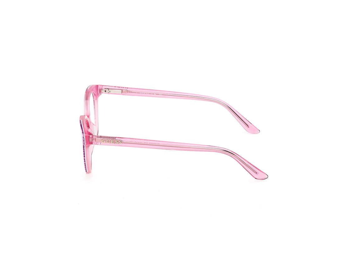 Occhiali da vista guess gu50267 077 rosa round femenino taglia 46mm - Vista dettagliata