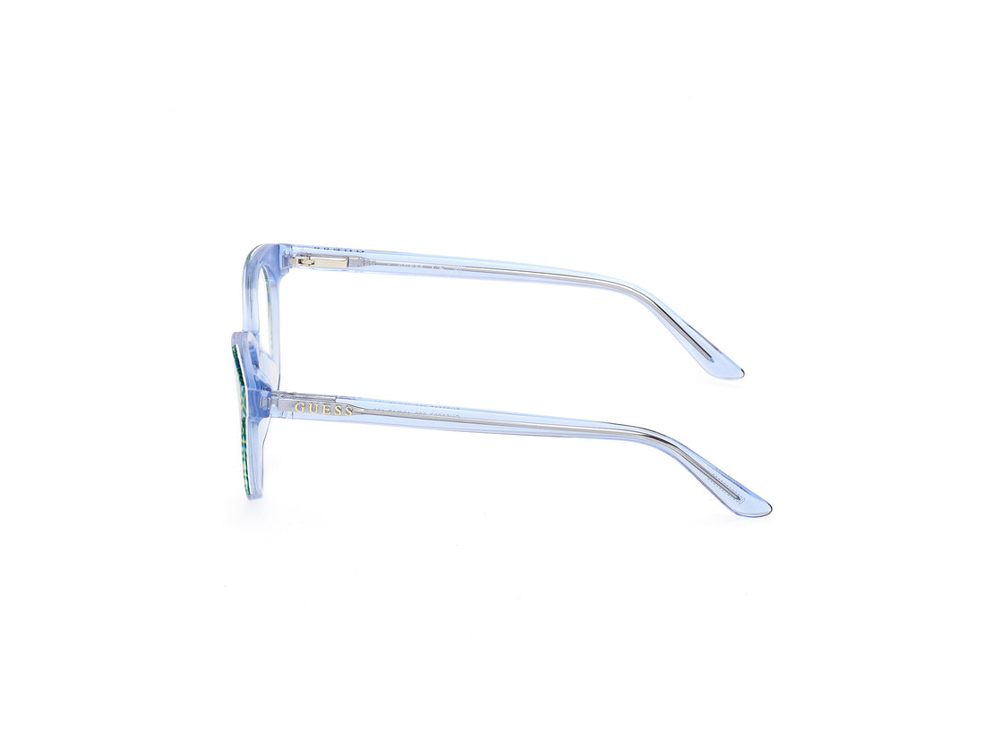 Occhiali da vista guess gu50267 092 azul round femenino taglia 46mm - Vista dettagliata