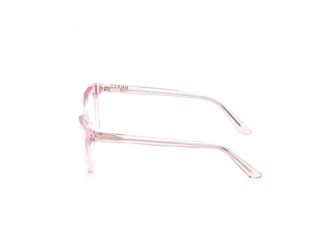 Prescription glasses guess gu50268 072 rosa square femenino size 47mm - Detailed view