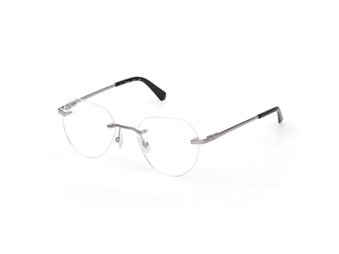 Lunettes de vue guess gu50279 006 plateado round masculino taille 50mm - Vue principale