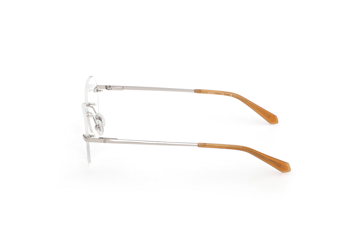 Lunettes de vue guess gu50279 008 plateado round masculino taille 50mm - Vue détaillée