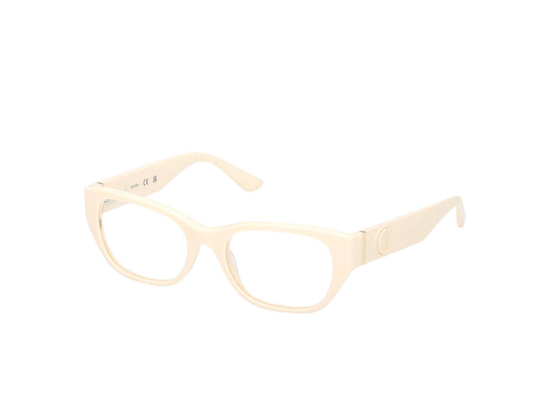Lunettes de vue guess gu50304 025 beige rectangular femenino taille 52mm - Vue principale