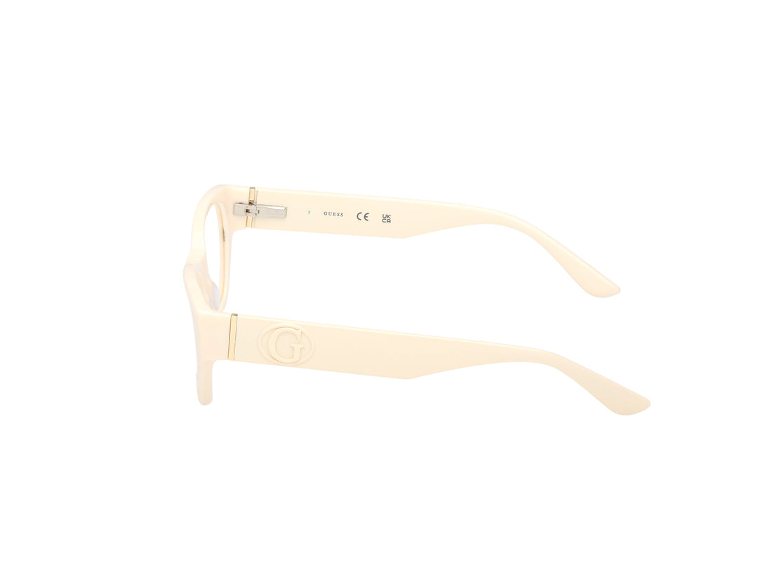 Lunettes de vue guess gu50304 025 beige rectangular femenino taille 50mm - Vue détaillée