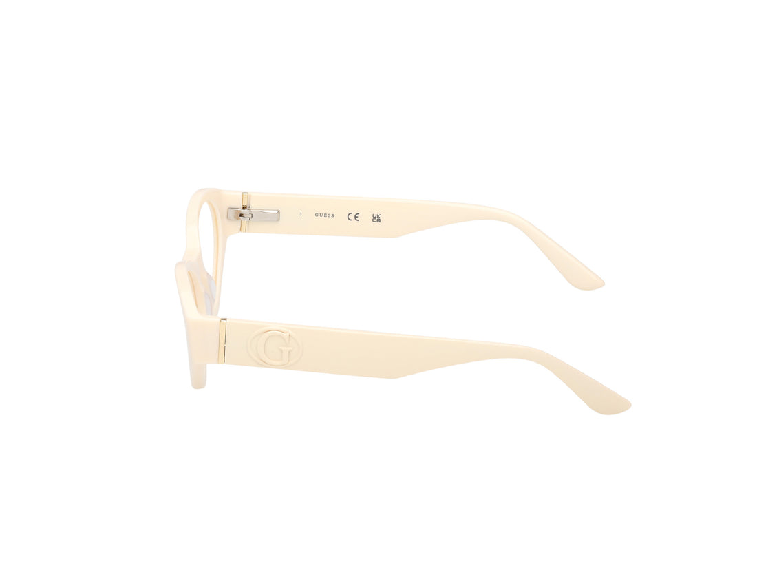 Lunettes de vue guess gu50305 025 beige cat eye femenino taille 52mm - Vue détaillée
