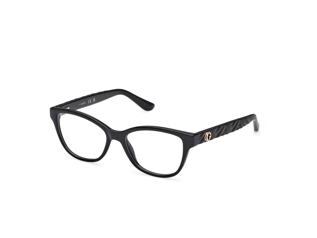 Óculos graduados guess gu50307 001 negro rectangular femenino tamanho 50mm - Vista principal