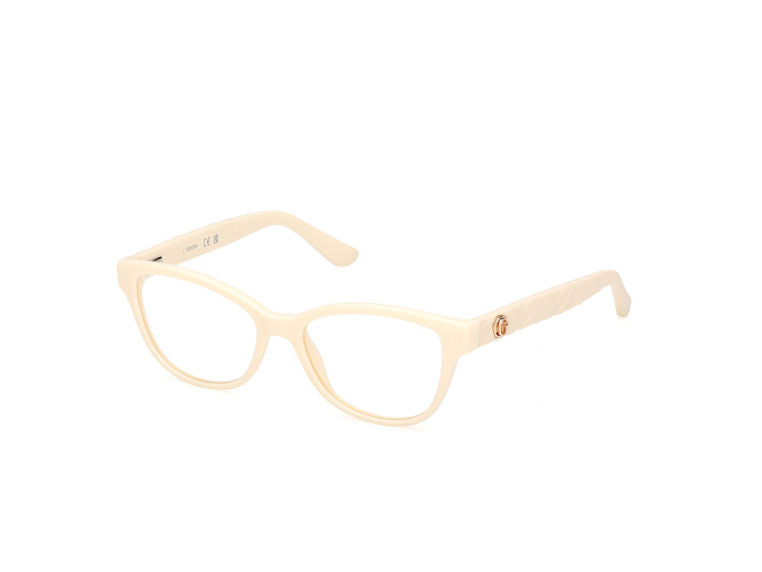 Óculos graduados guess gu50307 025 beige rectangular femenino tamanho 53mm - Vista principal
