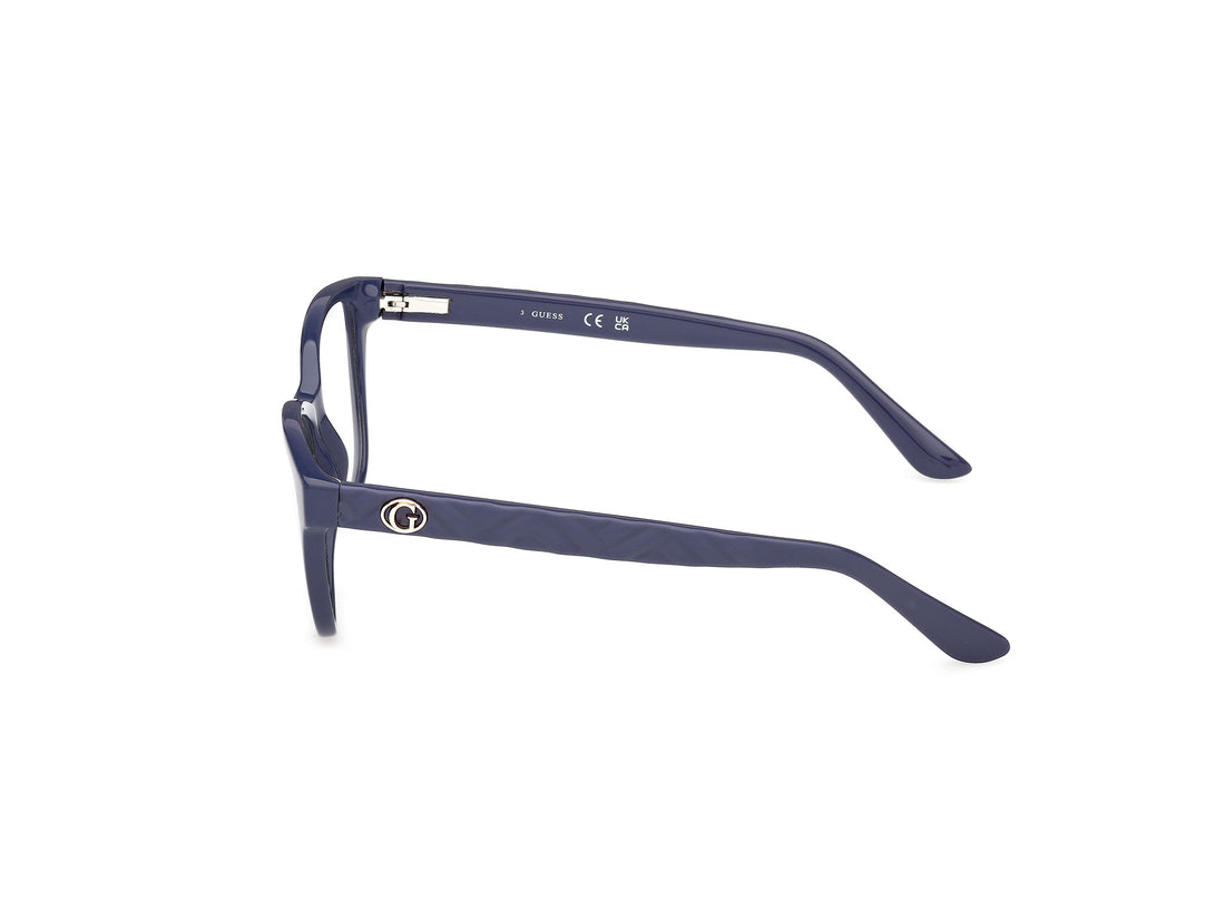 Briller guess gu50307 090 azul rectangular femenino størrelse 55mm - Detaljeret visning