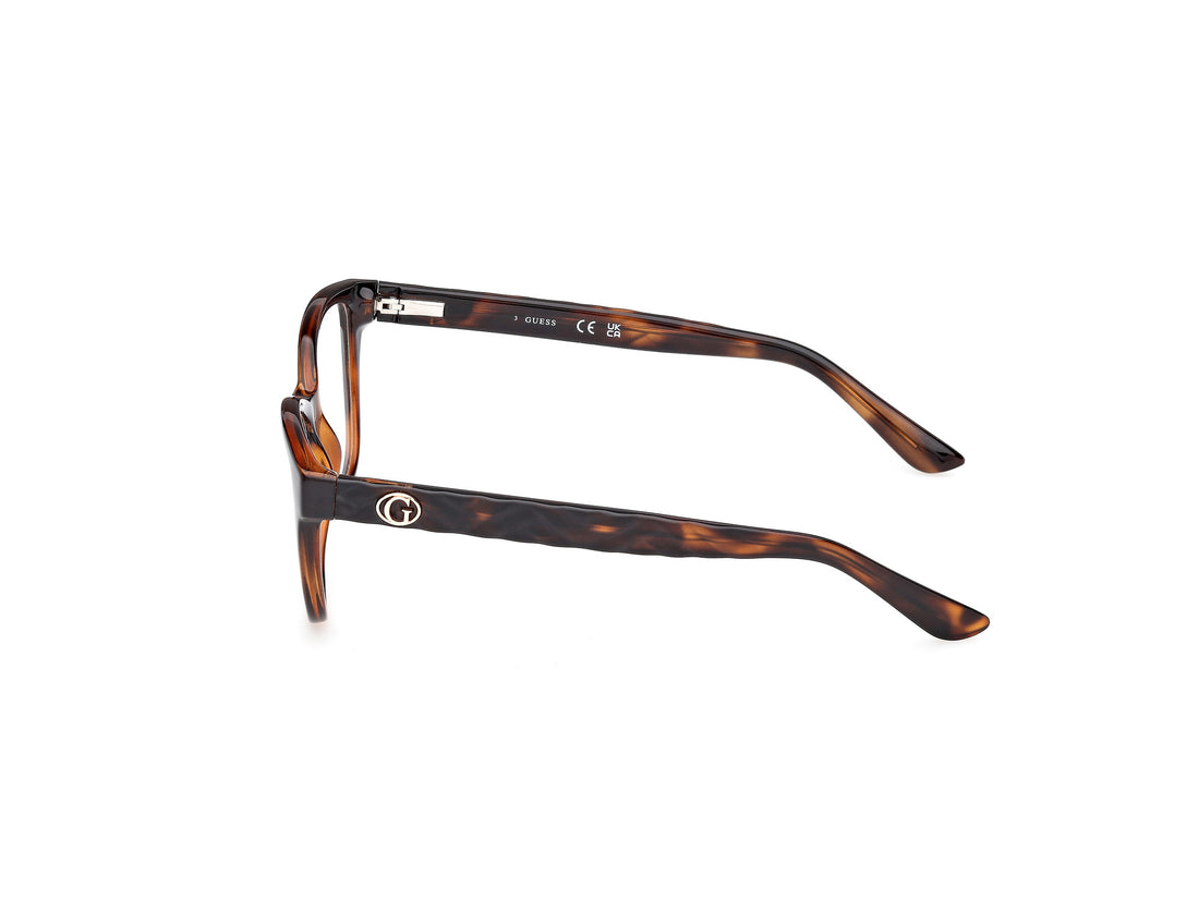 Briller guess gu50308 052 havana rectangular femenino størrelse 55mm - Detaljeret visning