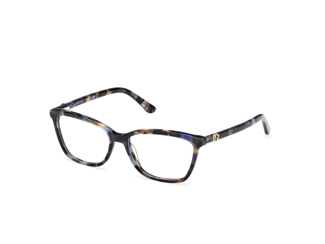 Lunettes de vue guess gu50310 092 azul rectangular femenino taille 50mm - Vue principale