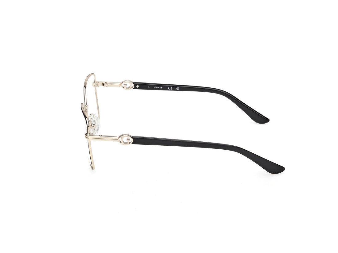 Lunettes de vue guess gu50313 001 negro square femenino taille 53mm - Vue détaillée