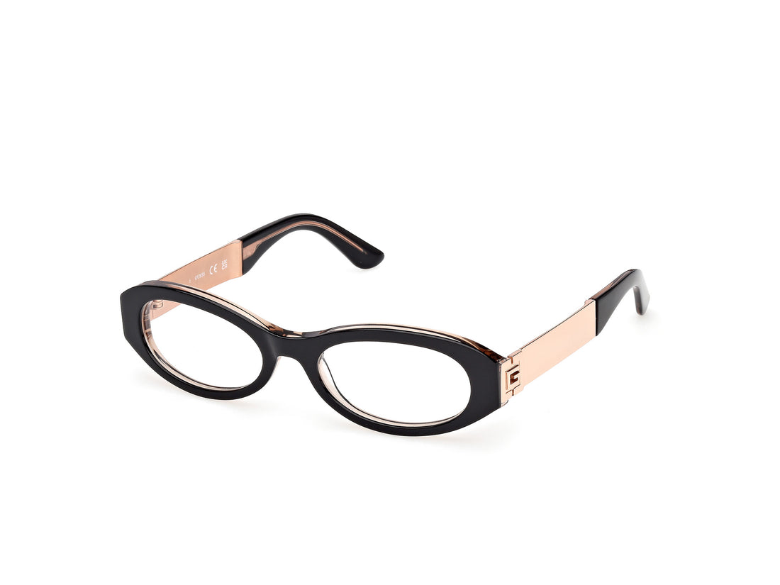 Lunettes de vue guess gu50315 001 negro oval femenino taille 52mm - Vue principale