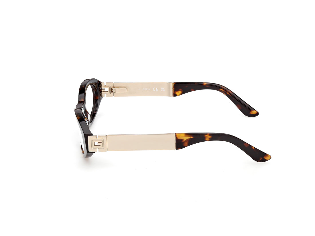 Lunettes de vue guess gu50315 052 havana oval femenino taille 52mm - Vue détaillée