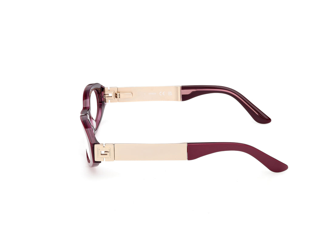Lunettes de vue guess gu50315 081 violeta oval femenino taille 52mm - Vue détaillée