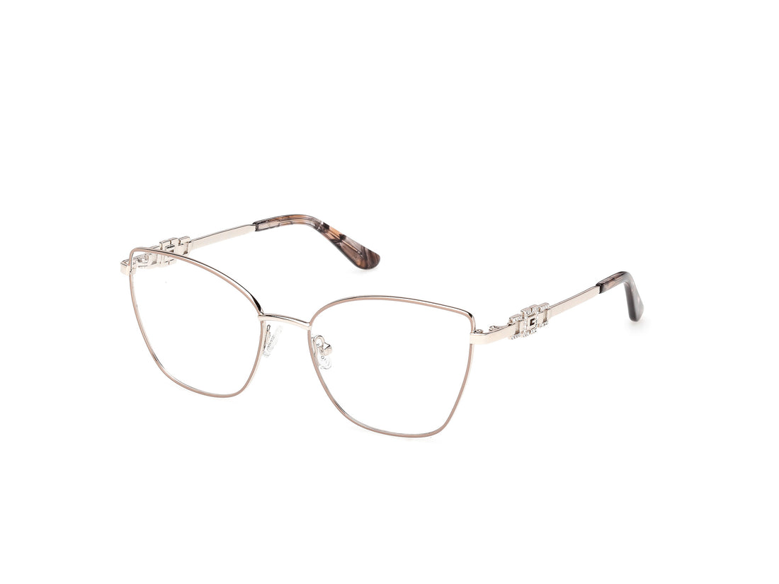 Lunettes de vue guess gu50316 057 beige cat eye femenino taille 55mm - Vue principale