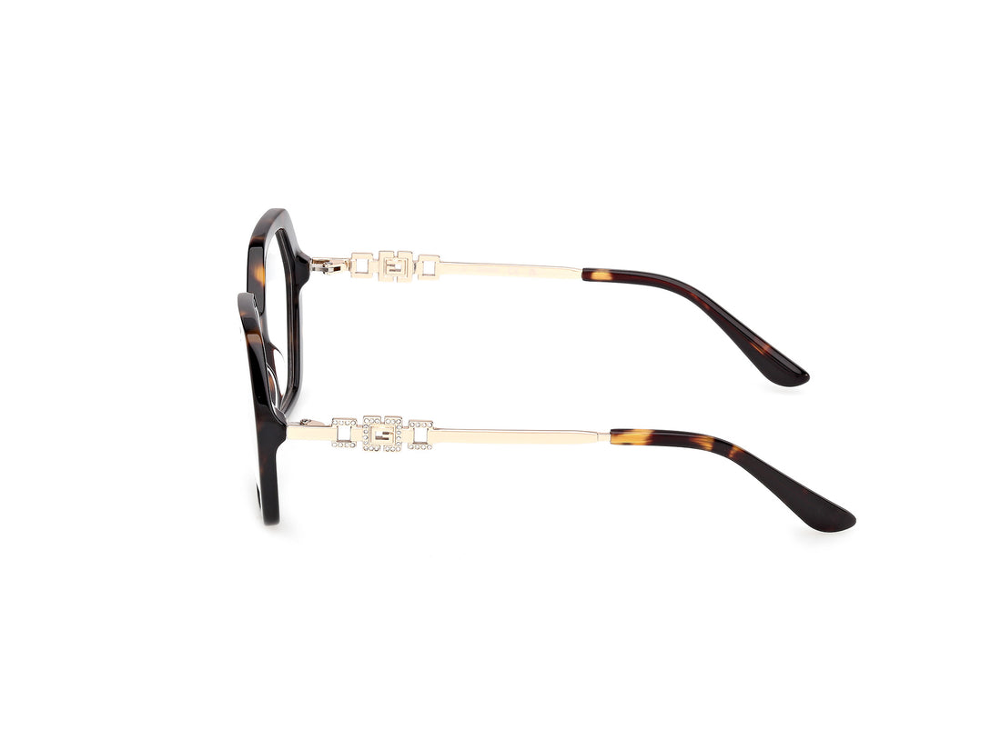 Lunettes de vue guess gu50317 052 havana geometric femenino taille 54mm - Vue détaillée