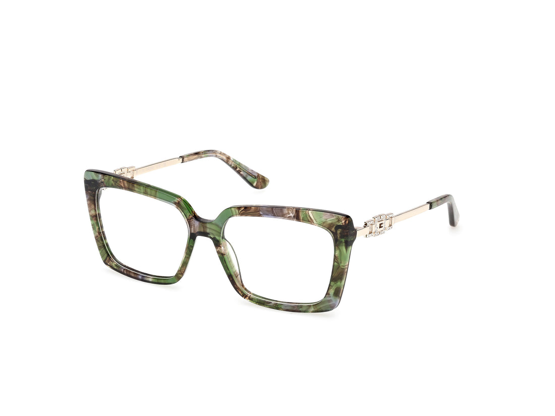 Lunettes de vue guess gu50318 098 verde rectangular femenino taille 54mm - Vue principale