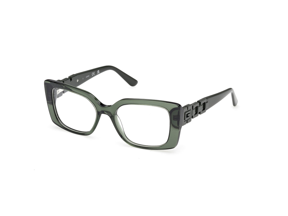 Lunettes de vue guess gu50322 096 verde rectangular femenino taille 51mm - Vue principale