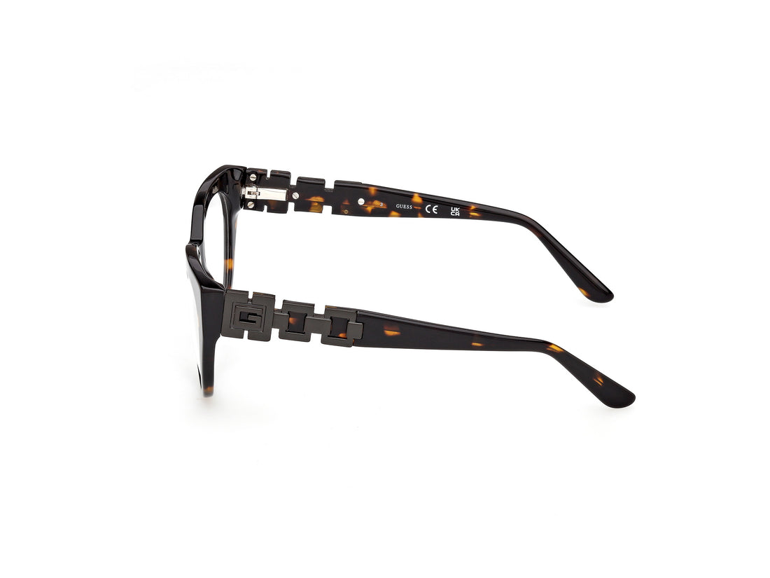 Lunettes de vue guess gu50323 052 havana cat eye femenino taille 51mm - Vue détaillée