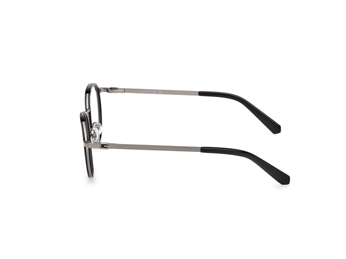 Lunettes de vue guess gu50324 001 negro round masculino taille 49mm - Vue détaillée