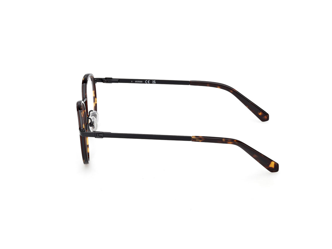 Lunettes de vue guess gu50324 052 havana round masculino taille 49mm - Vue détaillée