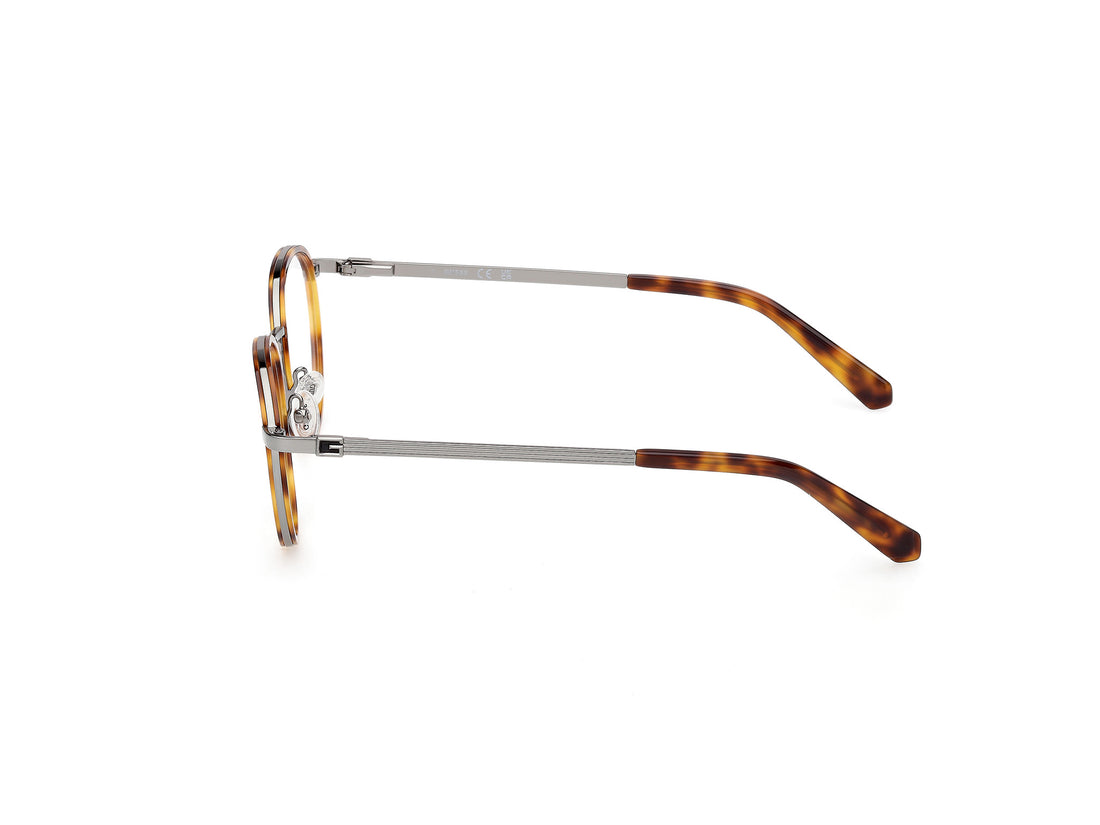 Lunettes de vue guess gu50324 053 havana round masculino taille 49mm - Vue détaillée