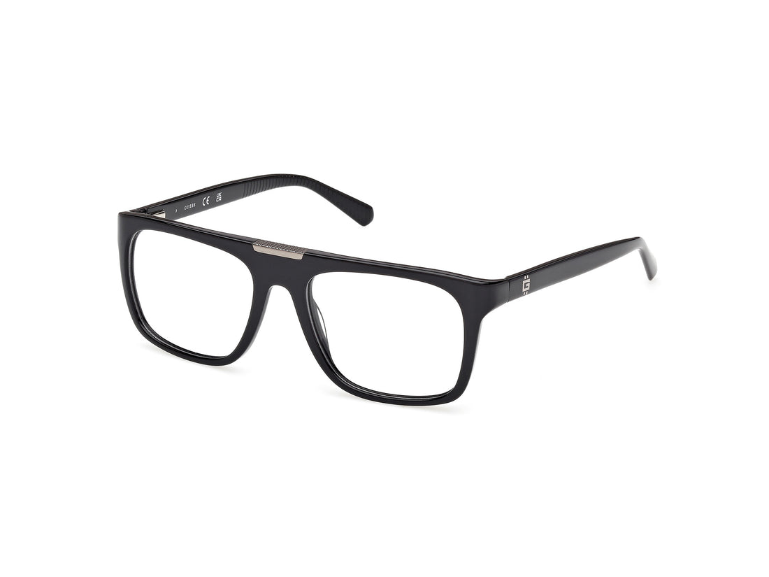 Óculos graduados guess gu50328 001 negro square masculino tamanho 55mm - Vista principal
