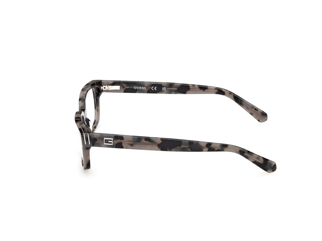 Óculos graduados guess gu50329 020 gris rectangular masculino tamanho 56mm - Vista de detalhe