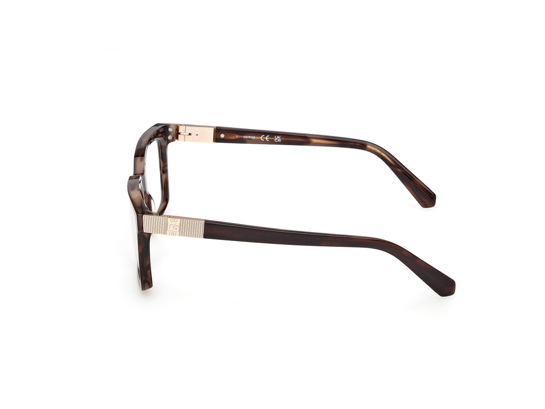 Óculos graduados guess gu50331 050 marron rectangular masculino tamanho 52mm - Vista de detalhe