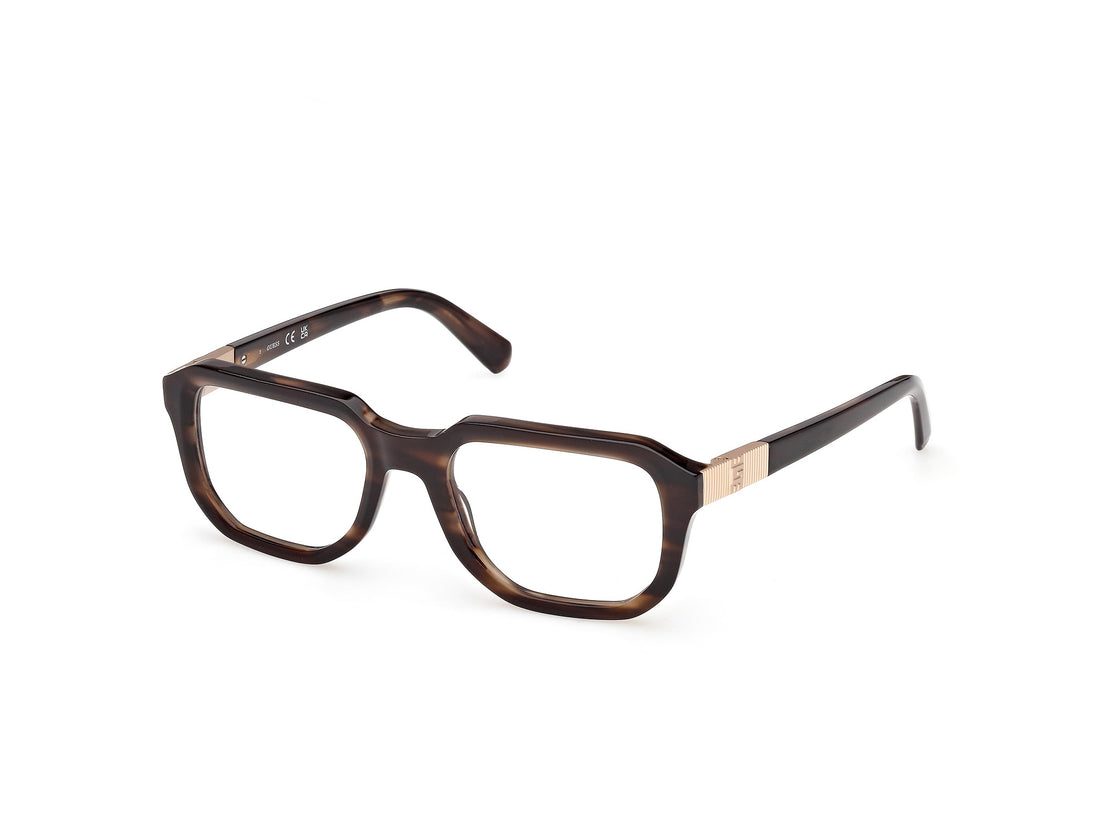 Lunettes de vue guess gu50332 050 marron rectangular masculino taille 52mm - Vue principale