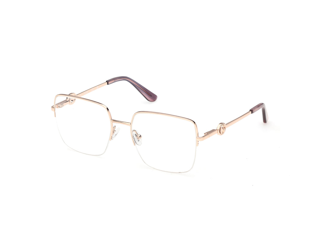 Óculos graduados guess gu50347 028 dorado square femenino tamanho 53mm - Vista principal