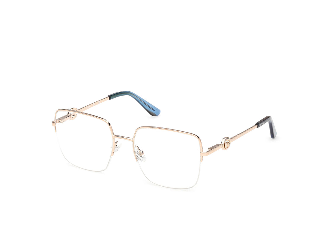 Lunettes de vue guess gu50347 032 dorado square femenino taille 53mm - Vue principale