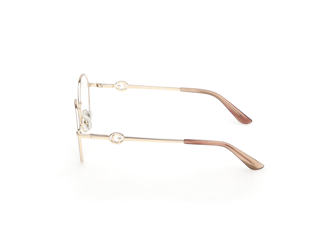 Óculos graduados guess gu50348 059 beige round femenino tamanho 53mm - Vista de detalhe