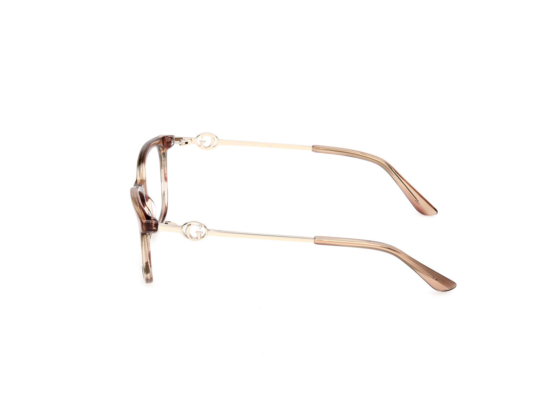 Óculos graduados guess gu50349 041 amarillo rectangular femenino tamanho 54mm - Vista de detalhe