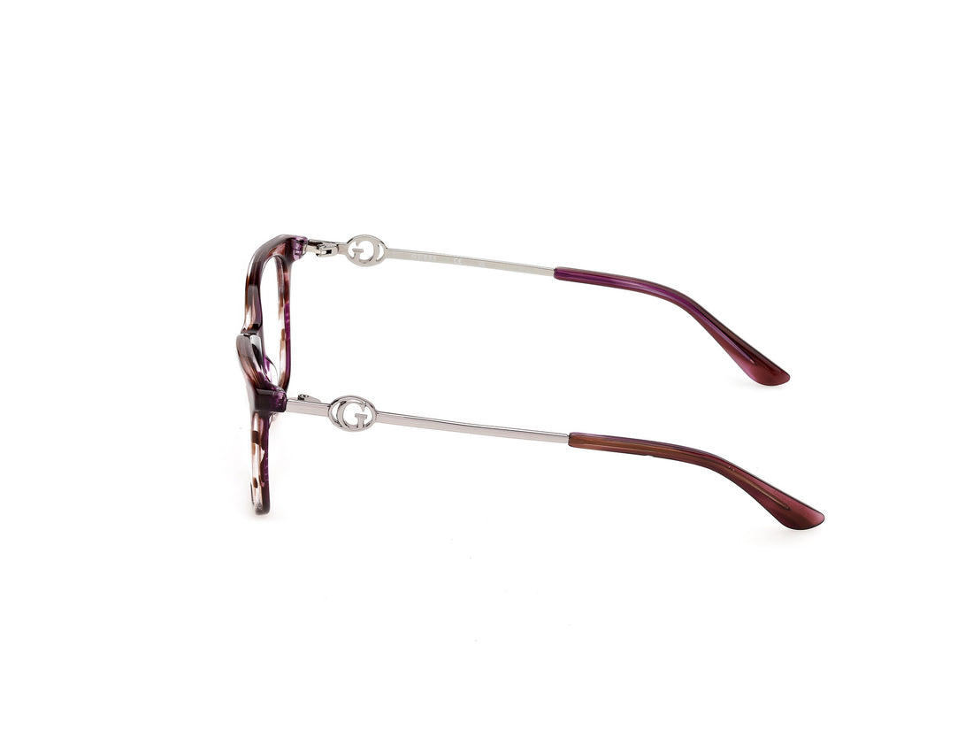 Óculos graduados guess gu50349 068 rojo rectangular femenino tamanho 54mm - Vista de detalhe