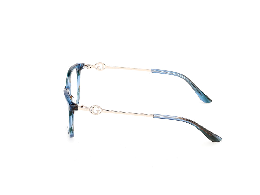 Occhiali da vista guess gu50349 092 azul rectangular femenino taglia 52mm - Vista dettagliata