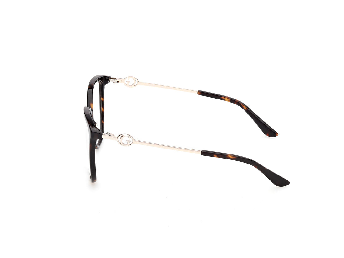 Óculos graduados guess gu50350 052 havana square femenino tamanho 56mm - Vista de detalhe