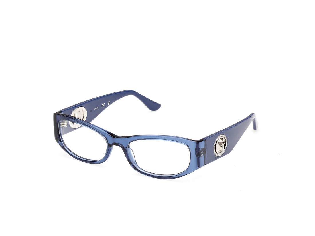 Occhiali da vista guess gu50352 090 azul oval femenino taglia 53mm - Vista principale