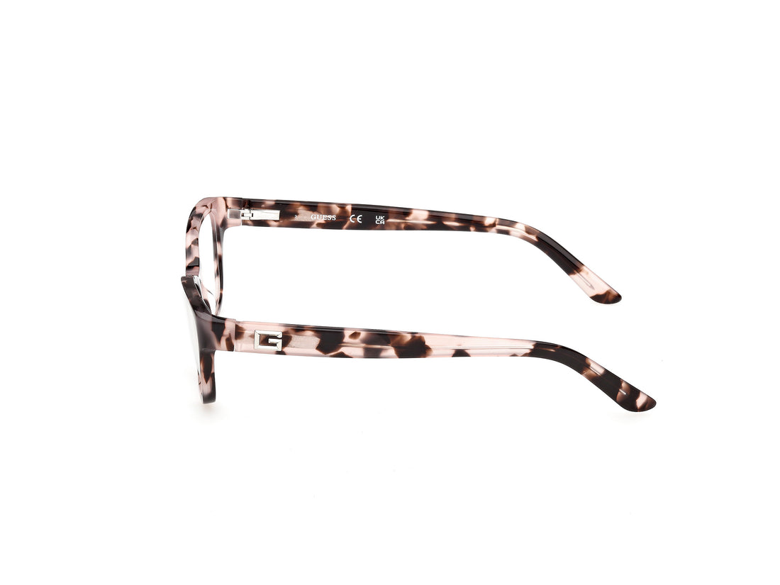 Brillen guess gu50353 074 rosa rectangular femenino größe 51mm - Detailansicht