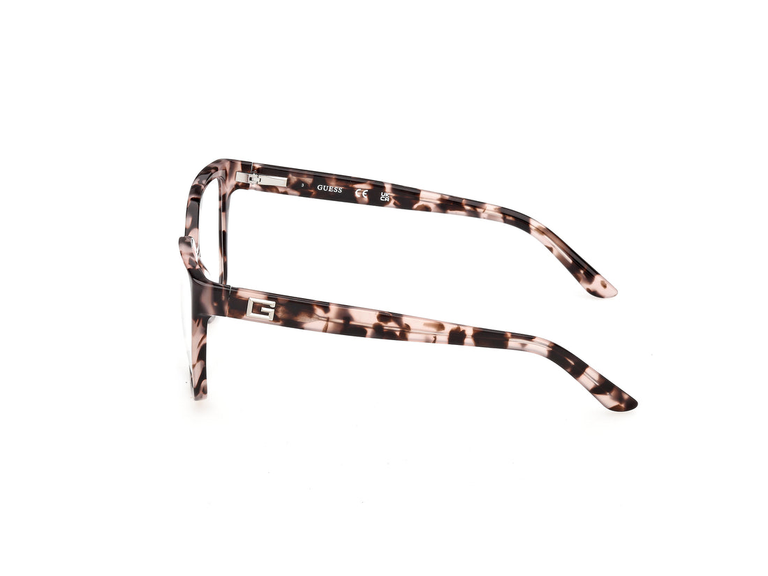 Brillen guess gu50354 074 rosa square femenino größe 55mm - Detailansicht